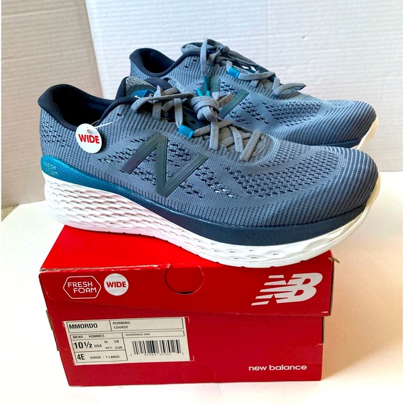 New Balance Other - New New Balance Running Course Shoes 10.5 4E X Wide Gray/Blue MMORDO